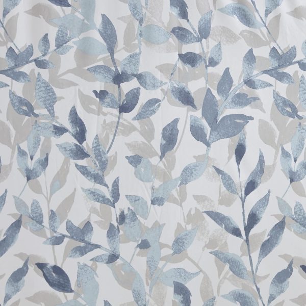 Essentials Sofia Shower Curtain, Luxurious Botanical Print, Modern Serene Bathroom Décor, Machine Washable Bath Privacy Screen, 72x72, Blue - Image 5