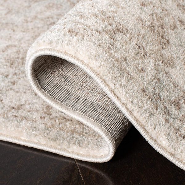 SAFAVIEH Evoke Collection Area Rug - 9' x 12', Ivory & Taupe, Oriental Distressed Design, Non-Shedding & Easy Care, Ideal for High Traffic Areas in Living Room, Bedroom (EVK256E) - Image 5
